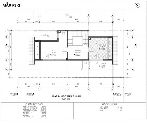 Thiết kế biệt thự An Vượng Villa mẫu 2 diện tích 180m2 tầng 4